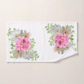 Elegante Roze Bloem Bad Handdoek (Handdoek)