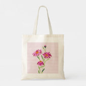 Elegante Roze Bloem Canvas tas (Achterkant)
