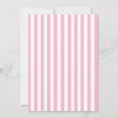 Elegante Roze Bloem- en Lint Meisje Verjaardag Kaart (Achterkant)