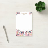 Elegante Roze Bloem Frame Post-it® Notes (Kantoor)