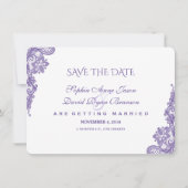 Elegante Roze Bloem Gouden Lijst Save The Date (Voorkant)