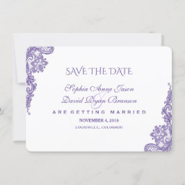 Elegante Roze Bloem Gouden Lijst Save The Date