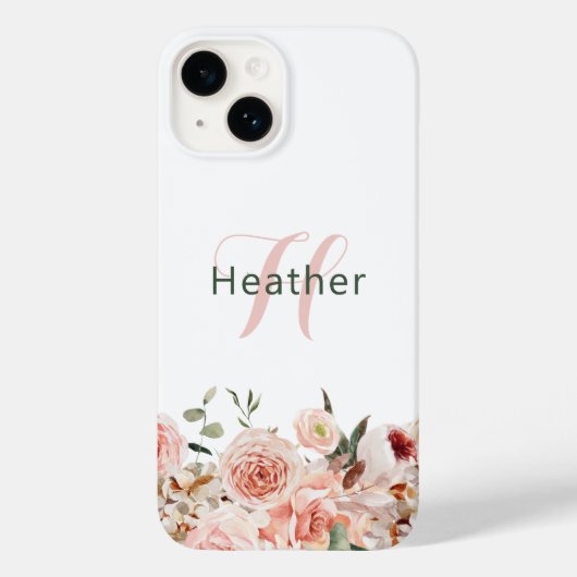 Elegante roze bloem iPhone / iPad hoes (Achterkant)