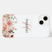 Elegante roze bloem iPhone / iPad hoes (Achterkant (horizontaal))