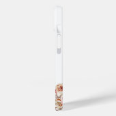 Elegante roze bloem iPhone / iPad hoes (Achterkant / Links)