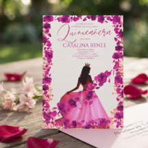 Elegante Roze Bloem Quinceañera