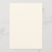 Elegante Roze Bloem Roos Rand Bruiloft Menu (Achterkant)