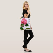 Elegante Roze bloem roze bloemen roze hortensia Tote Bag (Op model)