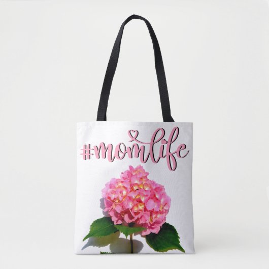 Elegante Roze bloem roze bloemen roze hortensia Tote Bag (Voorkant)
