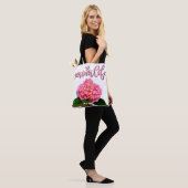 Elegante Roze bloem roze bloemen roze hortensia Tote Bag (Op model)