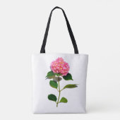 Elegante roze bloem roze hortensia tote bag (Achterkant)