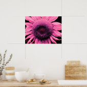 Elegante roze bloem Zonnebloem roze bloem Poster (Keuken)