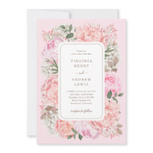 Elegante Roze Bloemachtige Bruiloft