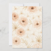 Elegante Roze Bloemen Bedankkaart (Achterkant)