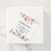 Elegante Roze Bloemen Bevestiging Custom Party Bedankjes Labels (In situ)