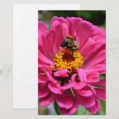 Elegante roze bloemen bloem moeder madeliefje honi briefpapier (Voorkant / Achterkant)