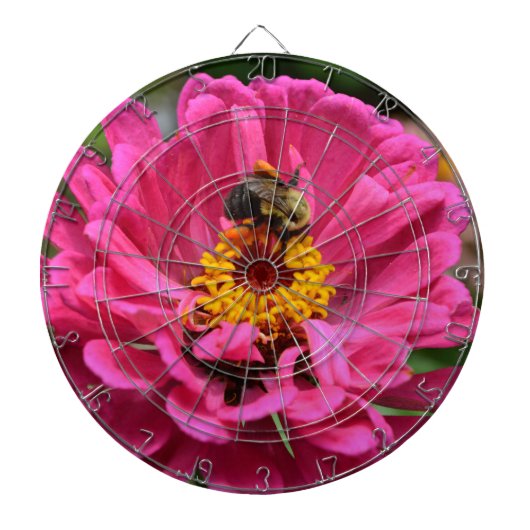 Elegante roze bloemen bloem moeder madeliefje honi dartbord (Voorkant)