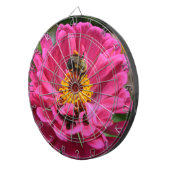 Elegante roze bloemen bloem moeder madeliefje honi dartbord (Voorkant Rechts)