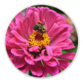 Elegante roze bloemen bloem moeder madeliefje honi keramische knop (Voorkant)