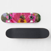 Elegante roze bloemen bloem moeder madeliefje honi persoonlijk skateboard (Horizontaal)