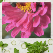 Elegante roze bloemen bloem moeder madeliefje honi theedoek (Gevouwen)