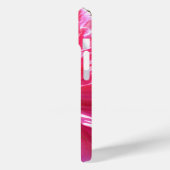 Elegante roze bloemen bloem Pink Zinnia Case-Mate iPhone Case (Achterkant / Links)