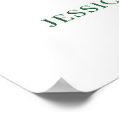 Elegante Roze Bloemen Bloemendiner Oefenavond Poster (Hoek)