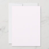 Elegante Roze Bloemen Bruiloft Uitnodiging (Achterkant)