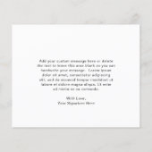 Elegante Roze Bloemen Budget Huwelijk Dank u kaart (Achterkant)