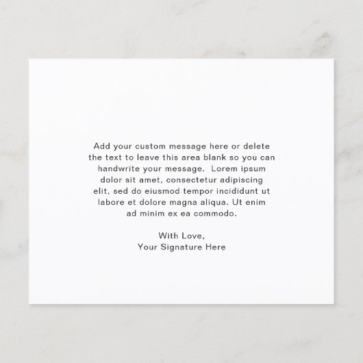 Elegante Roze Bloemen Budget Huwelijk Dank u kaart (Achterkant)