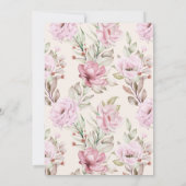 Elegante roze bloemen Eenvoudig pensioen Kaart