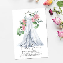 Elegante Roze Bloemen en Groene Bruiloftsdouche