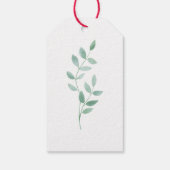 Elegante Roze Bloemen Gift Labels Cadeaulabel (Achterkant)