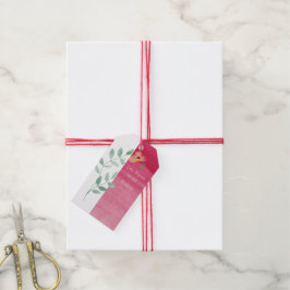 Elegante Roze Bloemen Gift Labels Cadeaulabel