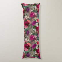 Elegante roze bloemen grijs
