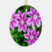 Elegante roze bloemen groen botanische keramisch ornament (Rechts)