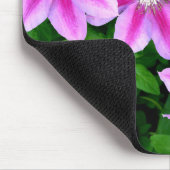 Elegante roze bloemen groen botanische muismat (Hoek)