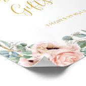 Elegante Roze Bloemen | Kaarten en Cadeaus Bord Poster (Hoek)