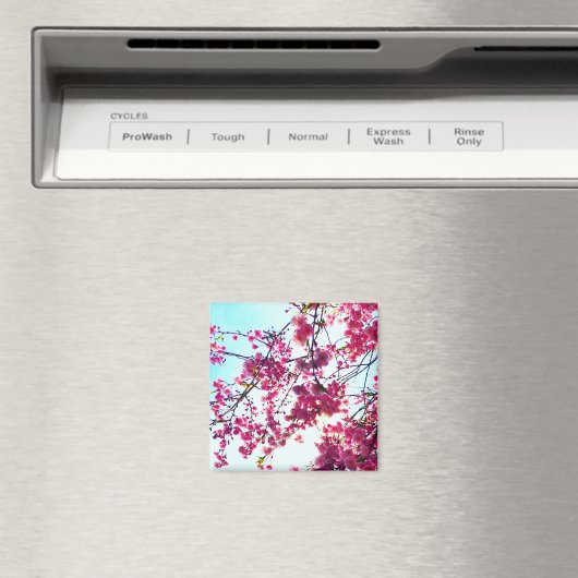 Elegante Roze bloemen Kersenbloesems Magneet (Insitu (Vaatwasser))