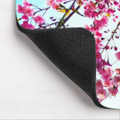 Elegante Roze bloemen Kersenbloesems Muismat (Hoek)