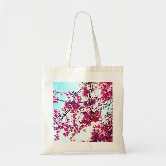 Elegante Roze bloemen Kersenbloesems Tote Bag (Voorkant)