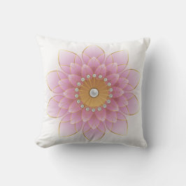 Elegante roze bloemen kussen