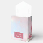 Elegante Roze Bloemen Lijst Zachte Pastel Glow bru Bedankdoosjes (Geopend)