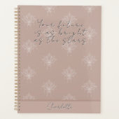 Elegante Roze  Bloemen Lotus Helder als Sterren Planner (Voorkant)