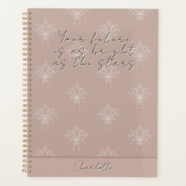 Elegante Roze Bloemen Lotus Helder als Sterren Planner
