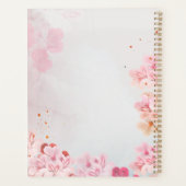 Elegante Roze Bloemen Organizer Trouw (Achterkant)