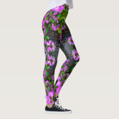 Elegante roze bloemen roze azalea's roze bloemen leggings (Rechts)