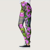 Elegante roze bloemen roze azalea's roze bloemen leggings (Links)