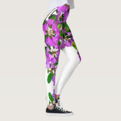 Elegante roze bloemen roze azalea's roze bloemen leggings (Rechts)