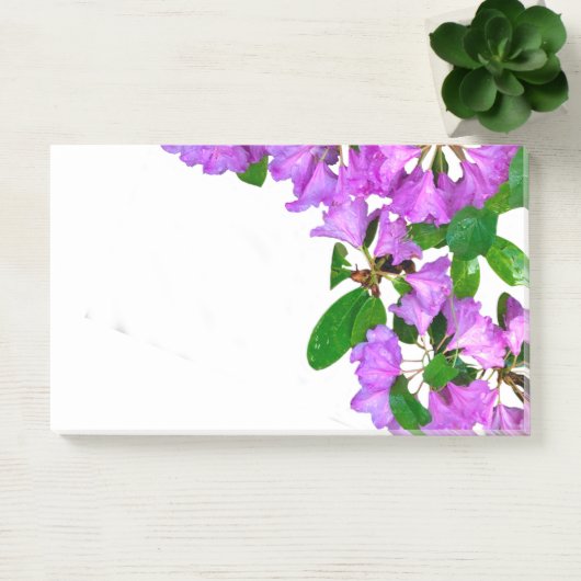 Elegante roze bloemen roze azalea's roze bloemen post-it® notes (Kantoor)